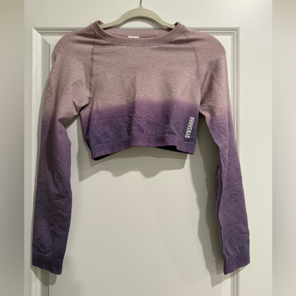 Gymshark Lavender to Violet Ombre Crop Top